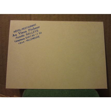 "AU VIEUX PECHEUR HOTEL, VILLENEUVE - MONTREUX, FRANCE unused postcard (B)