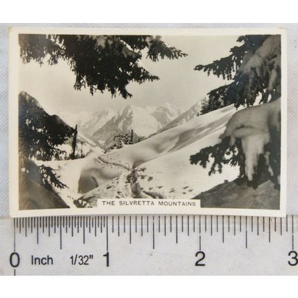 1937 Senior Service Winter Scenes No. 10 The Silvretta Mountains