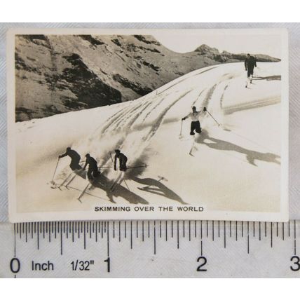 1937 Senior Service Winter Scenes No. 1 Skimming over the World