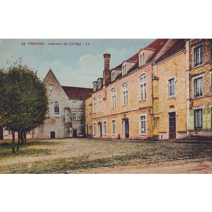 Provins College Interior Antique Ile De France Postcard