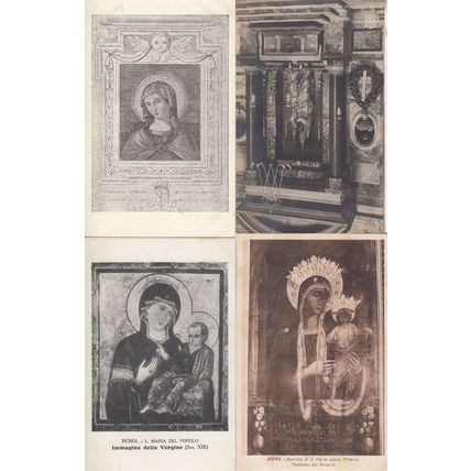 Roma Basilica Di Saint Maria Sopra Minerva Popolo Pozzo 4x Postcard s