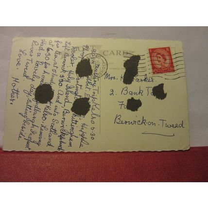 multiview, BERWICK-ON-TWEED, NORTHUMBERLAND used vintage postcard 1961 pm =