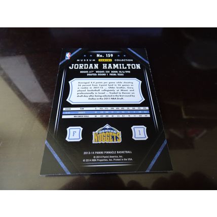 2013-14 Pinnacle Museum Collection Basketball Card # 159 Jordan Hamilton (SB)