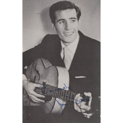 Jim Dale Vintage Signed Photo Old Postcard