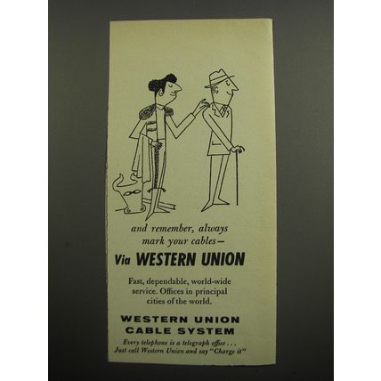 1955 Western Union Advertisement