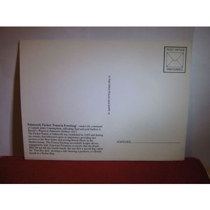 FALMOUTH PACKET SHIP, ROYAL MAIL CARRIERS by J Norriss postcard by Post Office =