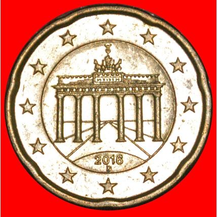 NORDIC GOLD (2007-2023): GERMANY ★ 20 EURO CENTS 2016D ★LOW START★NO RESERVE