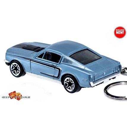 GREAT GIFT KEY CHAIN 67/68/69 BLUE FORD MUSTANG FASTBACK COBRA JET CUSTOM