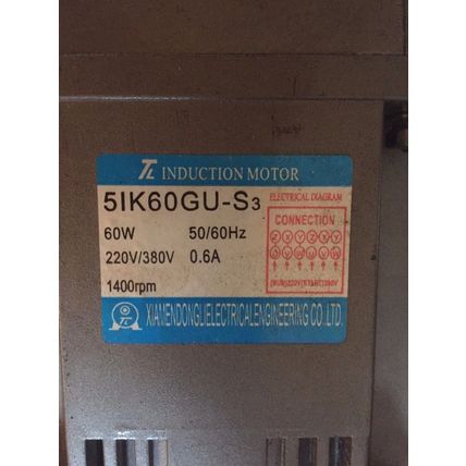TL 5IK60GU-S3, TL 5IK60GU-S,5GU-100K INDUCTION MOTOR,51K60GU-S3,1400rpm, 60W,BR