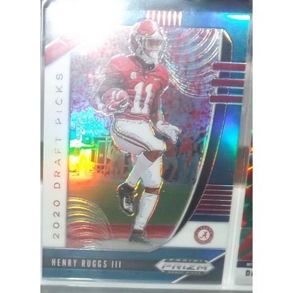 2020 Prizm Draft Picks HENRY RUGGS III (Alabama/Raiders) Blue Rookie Card #109