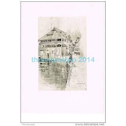 STRASSBURG (STRASBOURG), QUARTIER DU PETITE FRANCE, FRANCE, BOOK ILLUSTRATION/PR