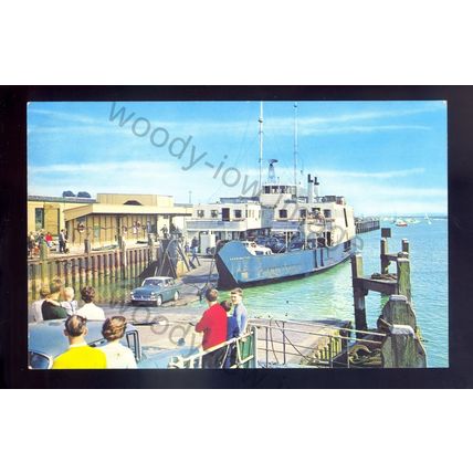 f2308 - British Rail Car Ferry - Farringford (Yarmouth /Lymington) - postcard