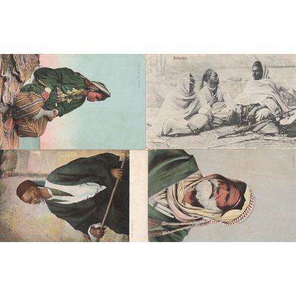 Beduins Bedouin 4x Antique Arabic Egyptian Postcard s