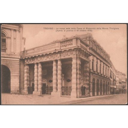 Cassa di Risparmio della Marca Trivigiana, Treviso, c.1915 - Zoppelli Cartolina