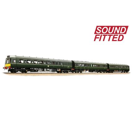 Bachmann 35-503SF Class 117 3-Car DMU BR Green DCC Sound Fitted - NEW