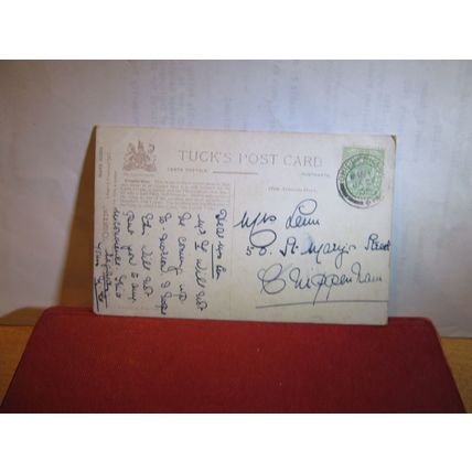 GROUDLE GLEN, Isle of Man used antique postcard by R. Tuck Oilette 1908 pm =
