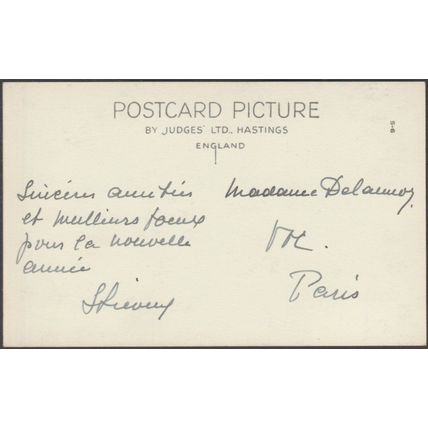 A Pavement Artist at Night, London, c.1910s - Judges RP Postcard