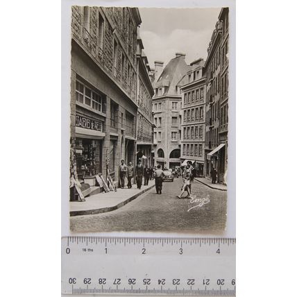 old postcard Saint Malo, Rue Porcon de la Barbinais