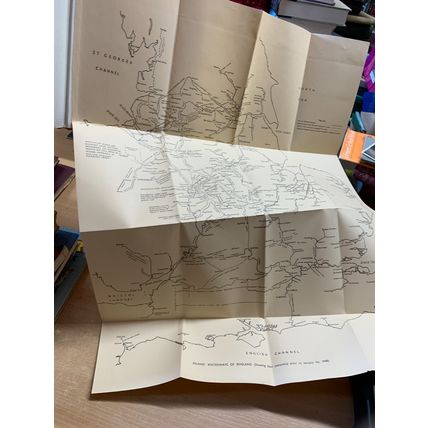 1970 "THE INLAND WATERWAYS OF ENGLAND" L T C ROLT HB BOOK & FOLD OUT MAP (P4)