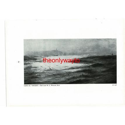 Cape St Vincent, Marseille & Cassis On Reverse, Book Illustration, 1931
