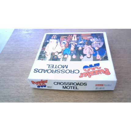 CROSSROADS MOTEL Jigsaw Puzzle (240 Piece - 3 MISSING) Hestair Puzzles (1978)