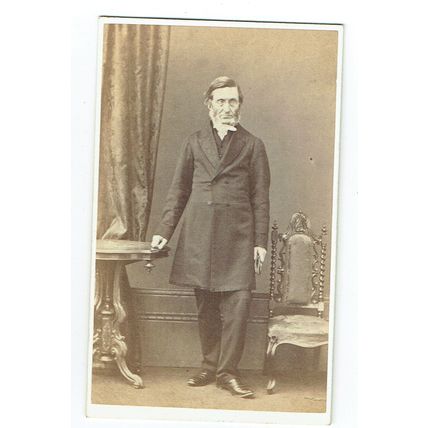 Victorian cdv photo elderly man standing Aberdeen photographer
