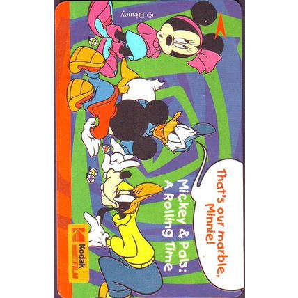 Kodak Flim~ Mickey & Pals S'pore $2Telephone Card (Used)