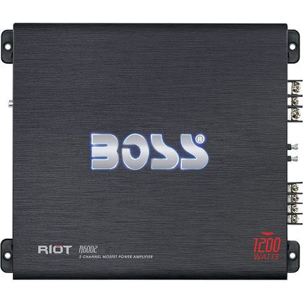 BOSS Audio Systems R6002 Riot Series Car Audio Stereo Amplifier - 1200 High Outp