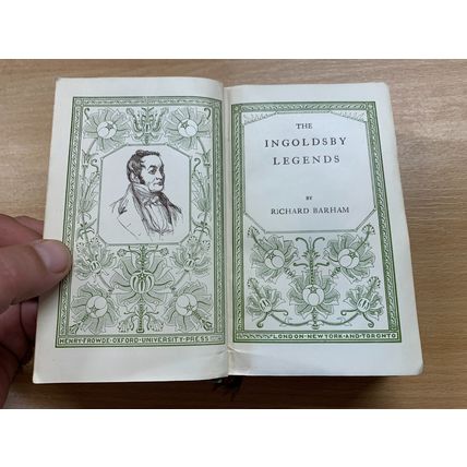 1907 "THE INGOLDSBY LEGENDS" RICHARD BARHAM SMALL ANTIQUE HARDBACK BOOK (P3)
