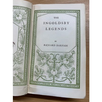1907 "THE INGOLDSBY LEGENDS" RICHARD BARHAM SMALL ANTIQUE HARDBACK BOOK (P3)