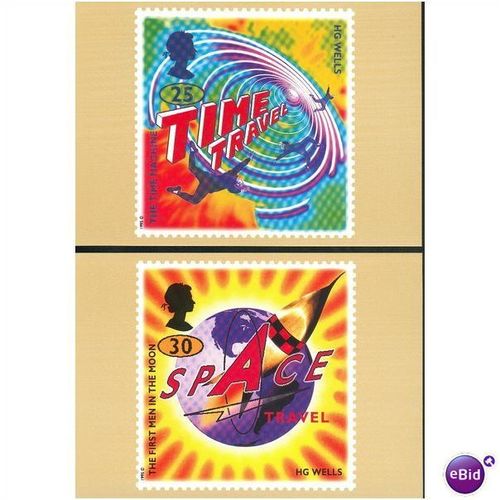 GB PHQ's mint set 1995 - Science Fiction, H.G. Wells