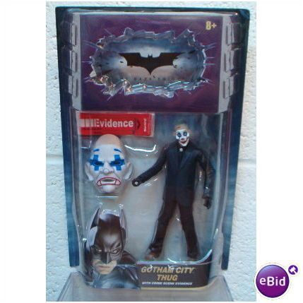 THE DARK KNIGHT : GOTHAM CITY THUG bald/blue x's eyes version action figure
