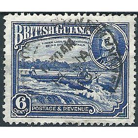 British Guiana 1934 SG292 6c Ultramarine Fine Used . ..
