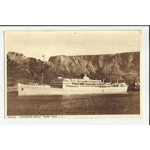 Union-Castle RMMV WINCHESTER CASTLE Postcard by Photochrom