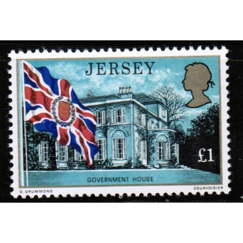 1976 JERSEY - Flag & Govt. House L1.00 - MNH Scott #154