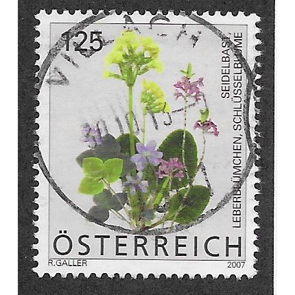 AUT 2007 125c 'FLORA DEFINITIVES ' FINE USED (EBID56-277)