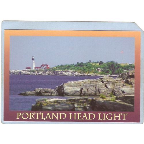 ME Portland Lighthouse Postcard Portland Head Lighthouse lighthouse_box1~234