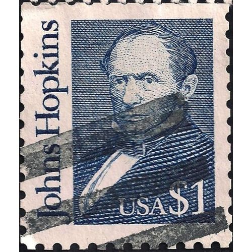 USA, PEOPLE, Johns Hopkins, blue 1989, $1, #3