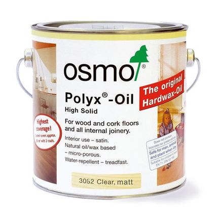 Osmo Polyx-Oil Original, Hardwax-Oil, Clear Matt, 0.75L