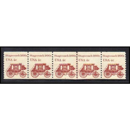 1898A 4c Stagecoach Fine MNH Dry Gum PNC 3/5 QA0411