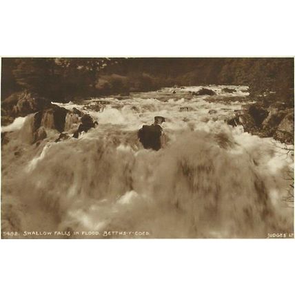 Wales BETTWS Y COED Swallow Falls Postcard (Judges 5482)