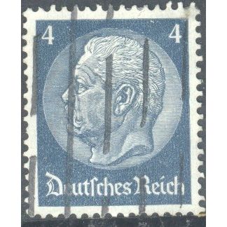 Germany 1934 - 4pf greyish blue - President Von Hindenburg - used 3