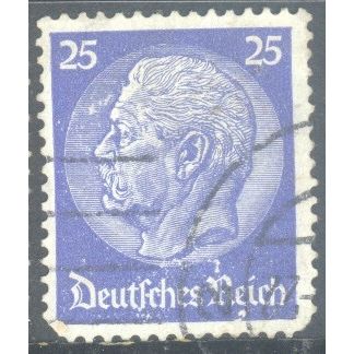 Germany 1934 - 25pf blue - President Von Hindenburg - used