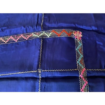 Four Toed Dragon 48" Square Embroidered Silk AND Two 16" Sq. Silk Handkerchiefs