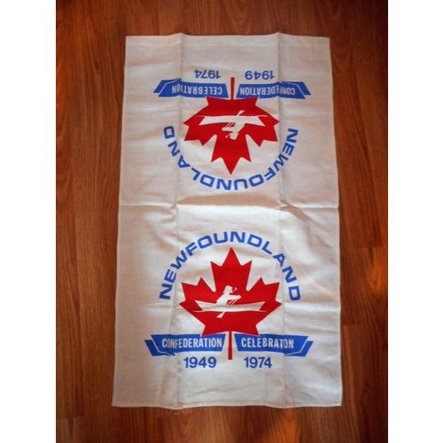 Newfoundland 25 Year Confederation Celebration Banner 1949-1974