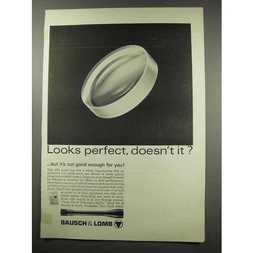 1966 Bausch & Lomb Scopes Ad - Looks Perfect?