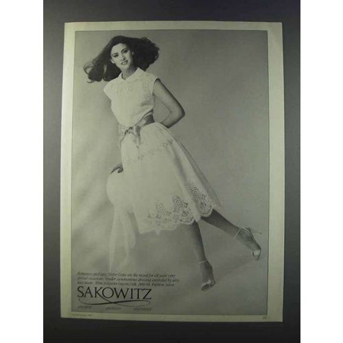 1981 Sakowitz Victor Costa Dress Ad