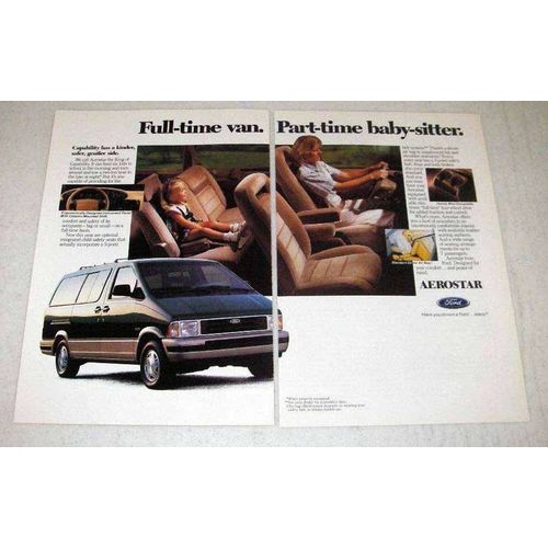 1993 Ford Aerostar Minivan Ad - Part-time Baby-Sitter