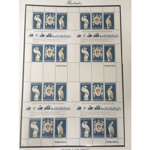 Barbados QEII 1978 Coronation Uncut Full Sheet Mint NHM SG 597a Sc 474 stamp