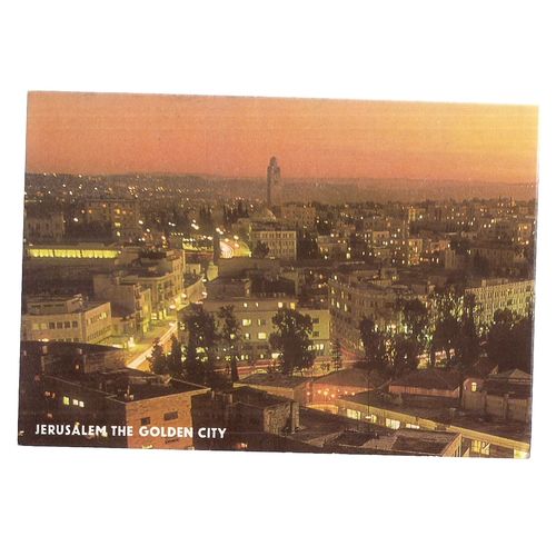 THE GOLDEN CITY, JERUSALEM, ISRAEL.. used postcard 1978.. =